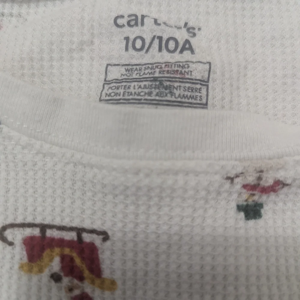 Carter's White Holiday Pajama Set